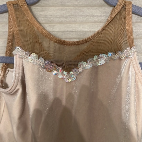 A Wish Come True Creamy bodysuit tutu skirt dress in ivory cream - Picture 3 of 3